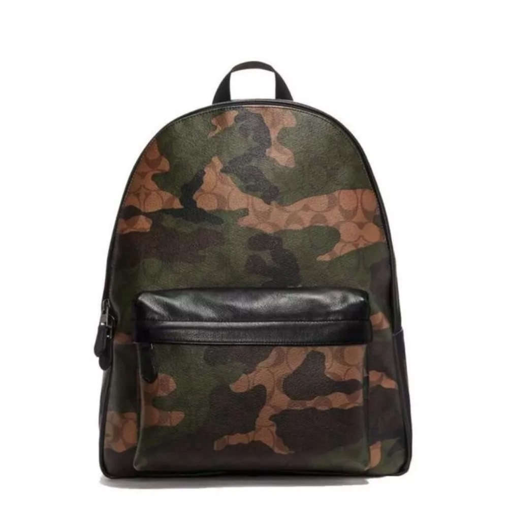 Coach Charles Print Camo Backpack